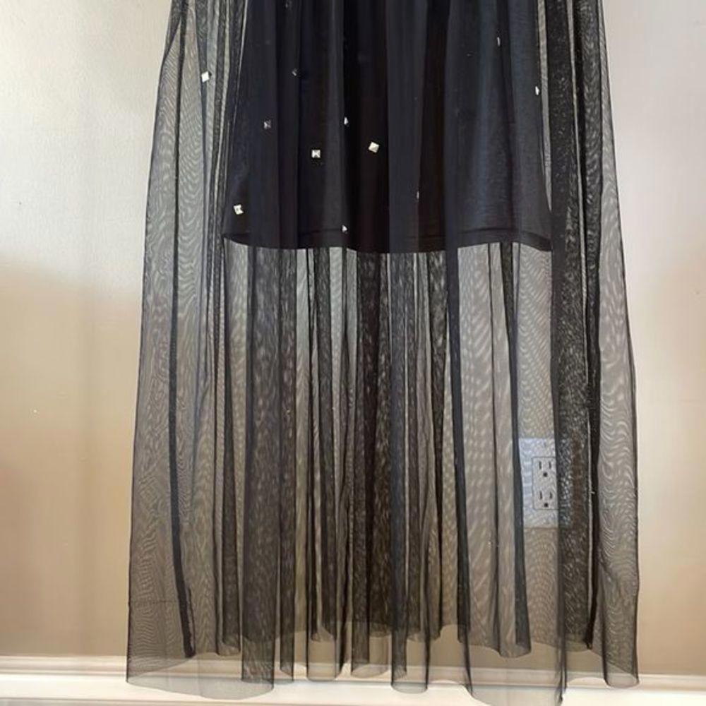 Disney Black Sheer Midi Dress with Fun Accents - Picture 4 of 9